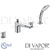 Ideal Standard Ceraflex 4 Hole Bath Shower Mixer Spare Parts